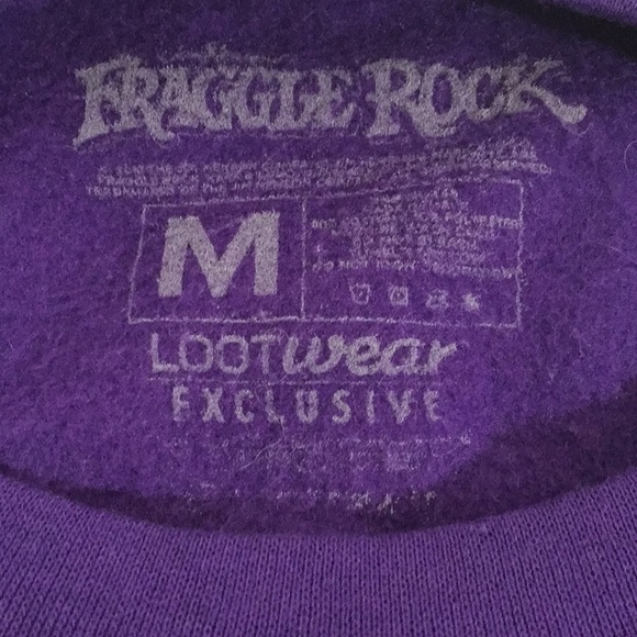Fraggle Rock Jim Henson Sweatshirt Purple M - Picture 4 of 4